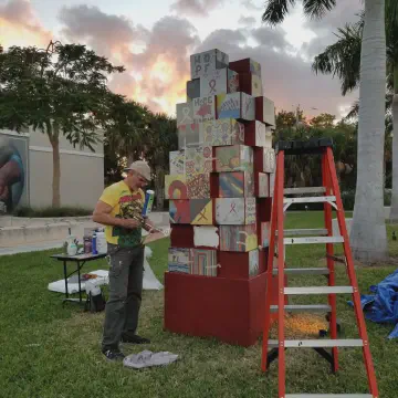 EPS Blocks to Create Art for World Aids Museum