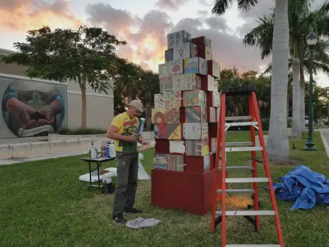 EPS Blocks to Create Art for World Aids Museum