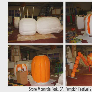 EPS Blocks were used to carve giant Spider