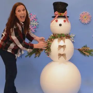 EPS Foam Snowman