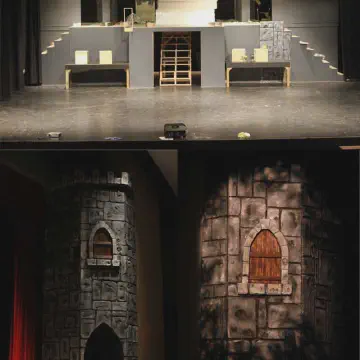 Expanded Polystyrene to build the stage props