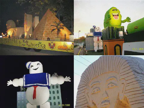 Foam Blocks to Create Halloween Parade Float