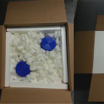 Foam peanuts and icepack to ship yeast products