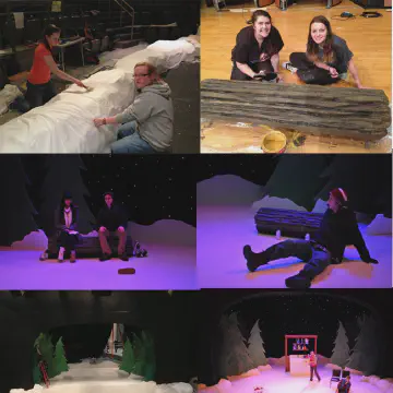 Large blocks of foam to create theater stage props