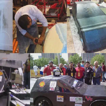 Race Car using Giant Foam Blocks