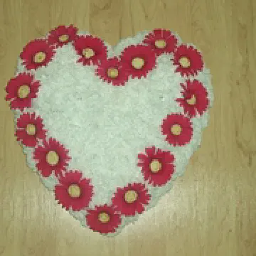 Styrofoam Cross and Heart