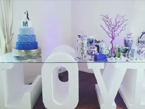 Styrofoam Letter for Wedding