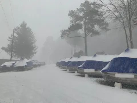 Winter Storage Boat Blocks