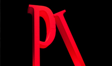 Four foot tall letters made from .9 lb density expanded polystyrene