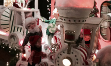 Styrofoam balls were used on twinkle lights