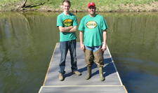 6 feet x 12 feet floating dock using Formex encapsulated floats