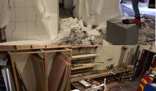 Foam to carve angels for the production