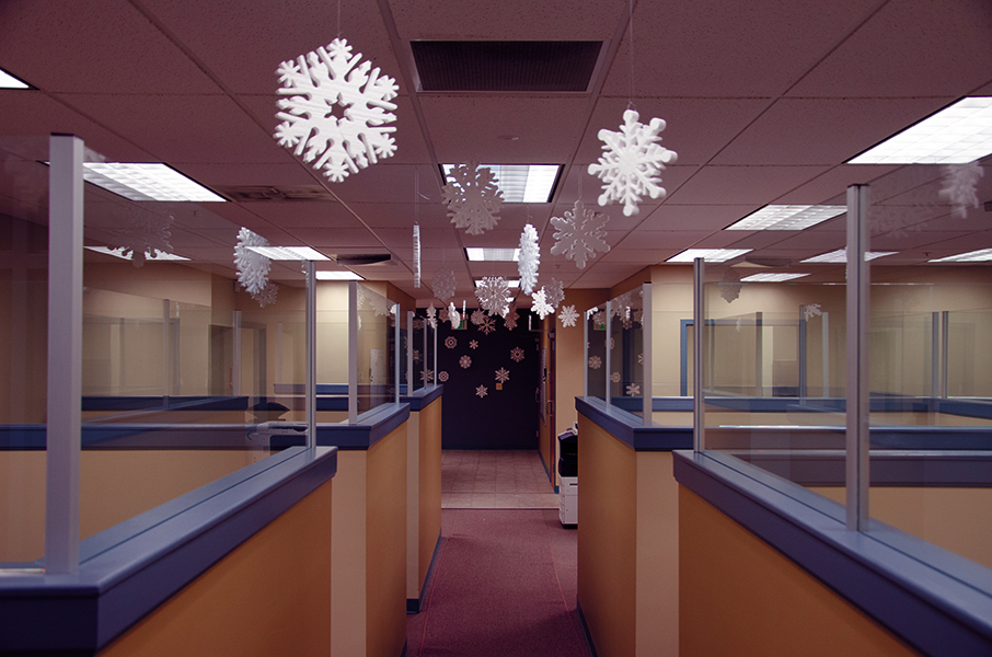 Floating Snowflakes