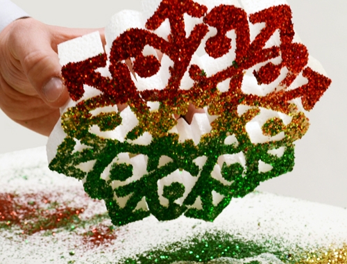 Styrofoam Snowflakes