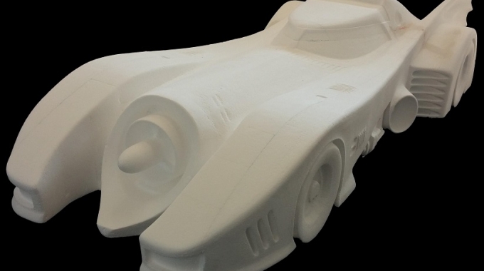 Car out of EPS foam blocks