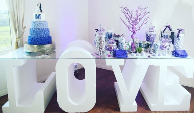 Styrofoam Letter for Wedding