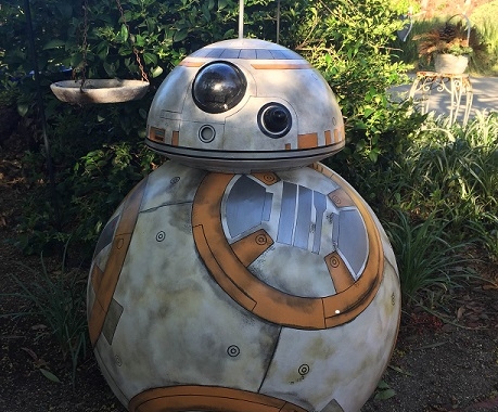 Styrofoam replica of the Star Wars Robot BB8