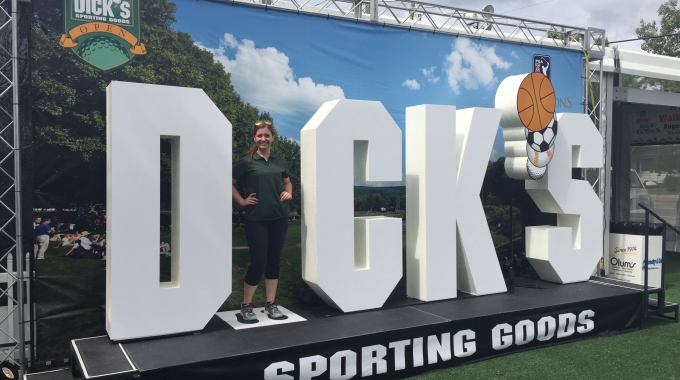 6 feet foam letters used by Dick Sporting Goods