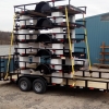Trailer manufacturer used foam blocks to transport multiple trailers