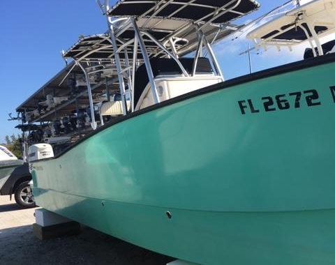 Storage blocks for boats in winter