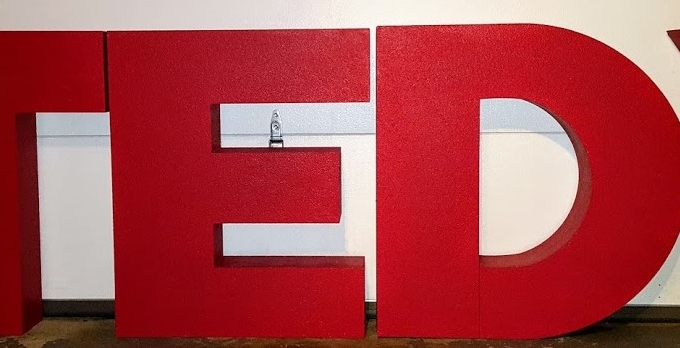 Large Custom Foam Letters for TED Talk Events