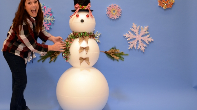 EPS Foam Snowman