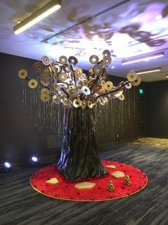 Foam used to carve 12 foot tall Chinese Money Tree