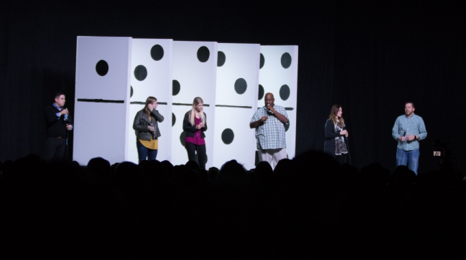 8 Foot Tall Dominos Stage Prop