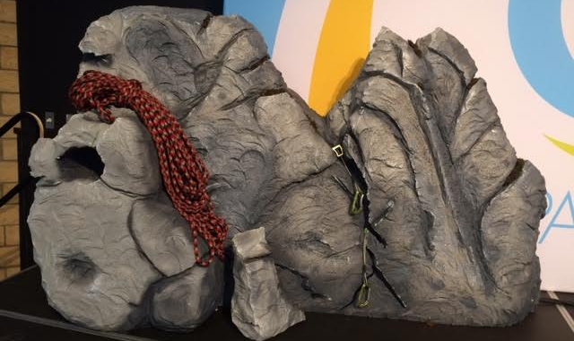 EPS Foam used to create Boulders