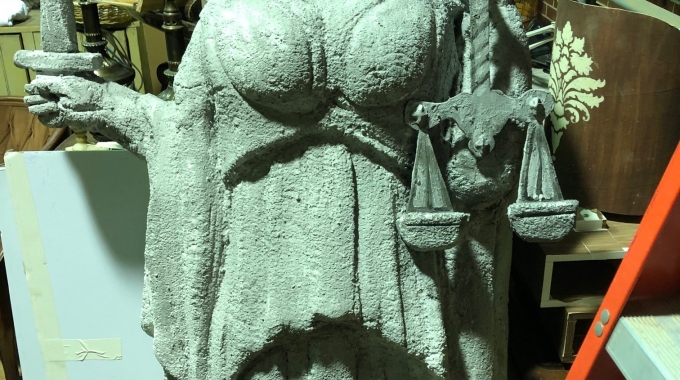 Large EPS Foam Statue of the Lady of Blind