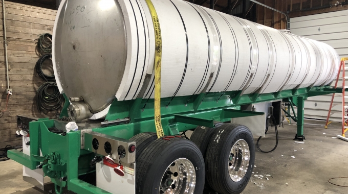 Expanded Polystyrene used to Insulate Milk Tanker