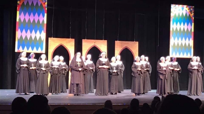 EPS Foam used create the stone walls and the backdrops for their production