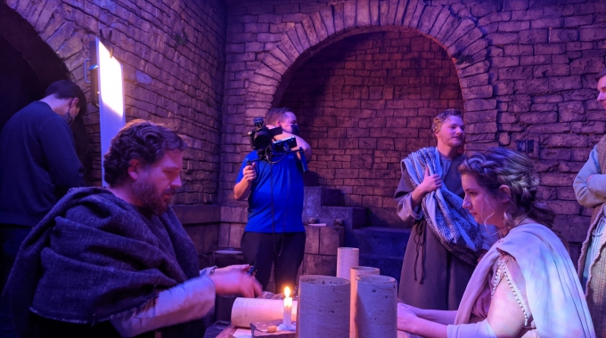 Large Theatrical Sets from Foam Blocks and Sheets